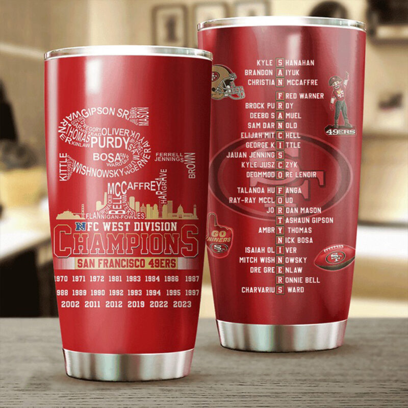 SF 49Ers NFC Champions Tumbler Gifts For Fans - Sportswearmerch