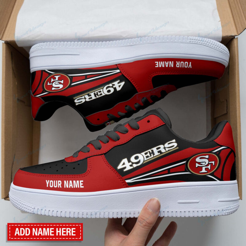 Sportswearmerch San Francisco 49ers NFL Personalized AF1 Shoes For Fan - Sportswearmerch