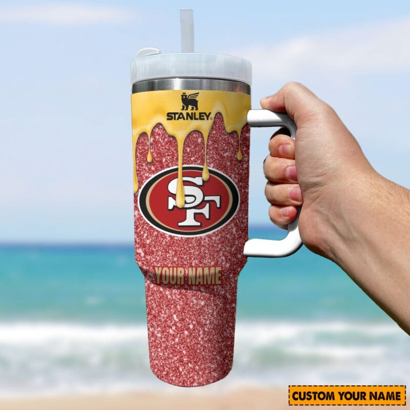 Sportswearmerch San Francisco 49ers New Pesonalized Tumbler 40OZ for fan - Sportswearmerch