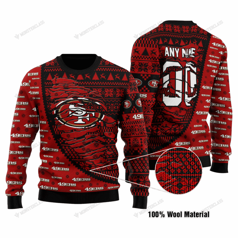 Sportswearmerch San Francisco 49ers NFL Ugly Sweater For Fan - Sportswearmerch