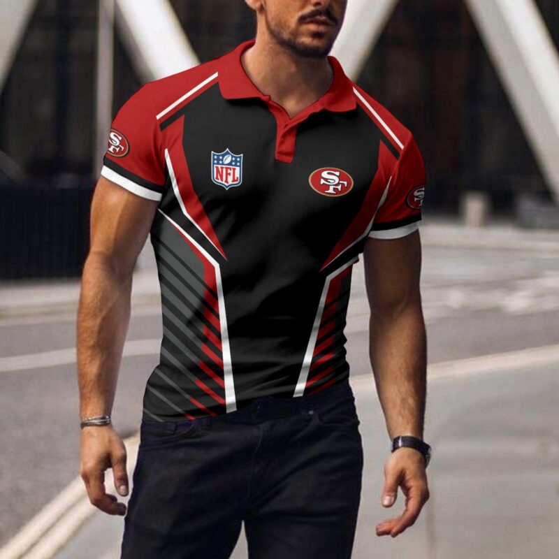 Sportswearmerch San Francisco 49ers NFL Polo T-Shirt For Fan - Sportswearmerch