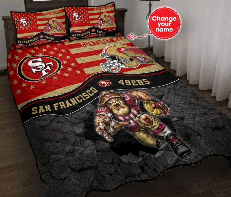 Sportswearmerch San Francisco 49ers NFL Quilt Set For Fan - Sportswearmerch