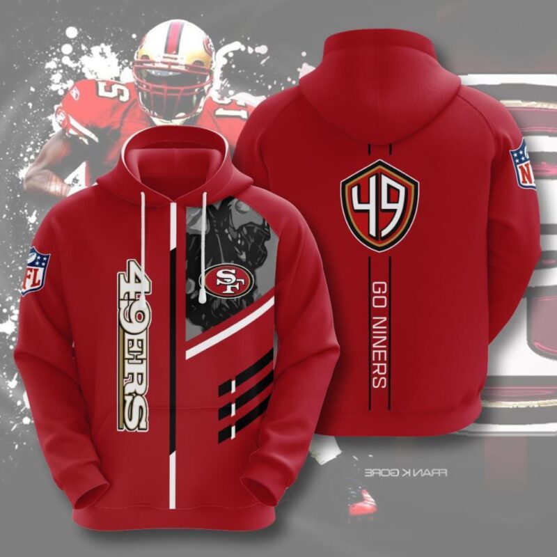 San Francisco 49ers 3D Hoodie For Big Fans