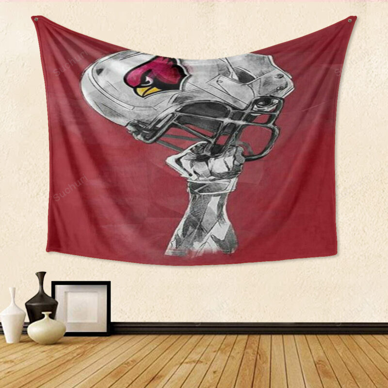 Arizona Cardinals Helmet v1 Gift For Fan 3D Full Printing Tapestry