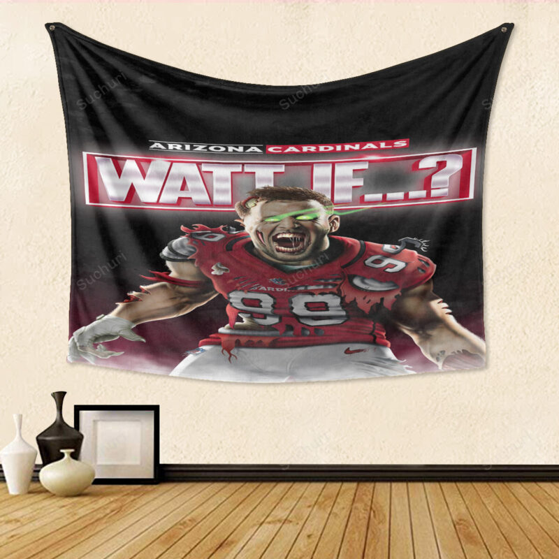Arizona Cardinals Watt If Gift For Fan 3D Full Printing Tapestry