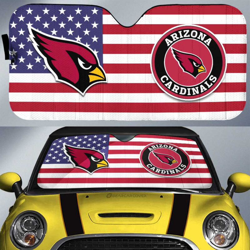 Arizona Cardinals Car Sunshade Custom Car Decor Accessories