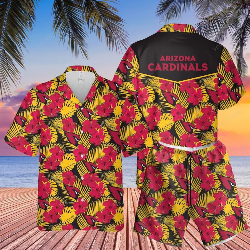 Arizona Cardinals Hibiscus Paradise Hawaiian Shirt - TeeAloha