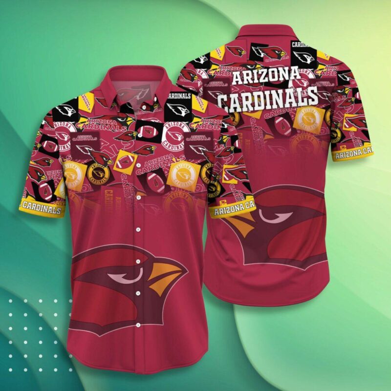 Arizona Cardinals Iconic Collage Hawaiian Shirt - TeeAloha