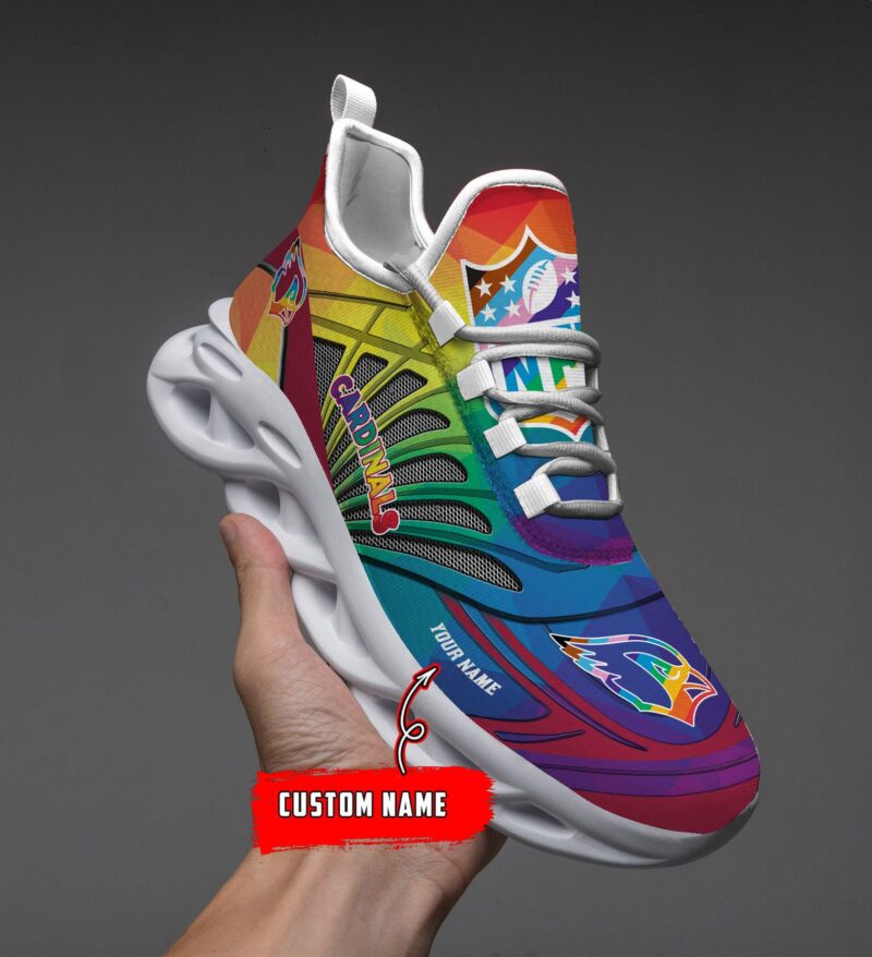 Arizona Cardinals LGBT NFL Personalized Clunky Max Soul Shoes