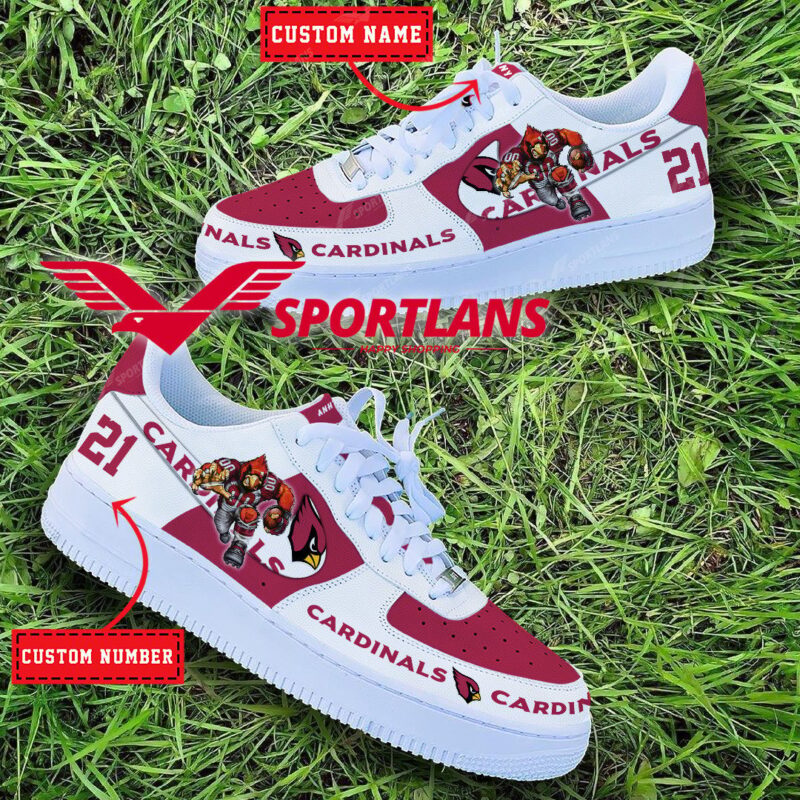 Arizona Cardinals NFL Personalized Air Force 1 Shoes TMAF10211001