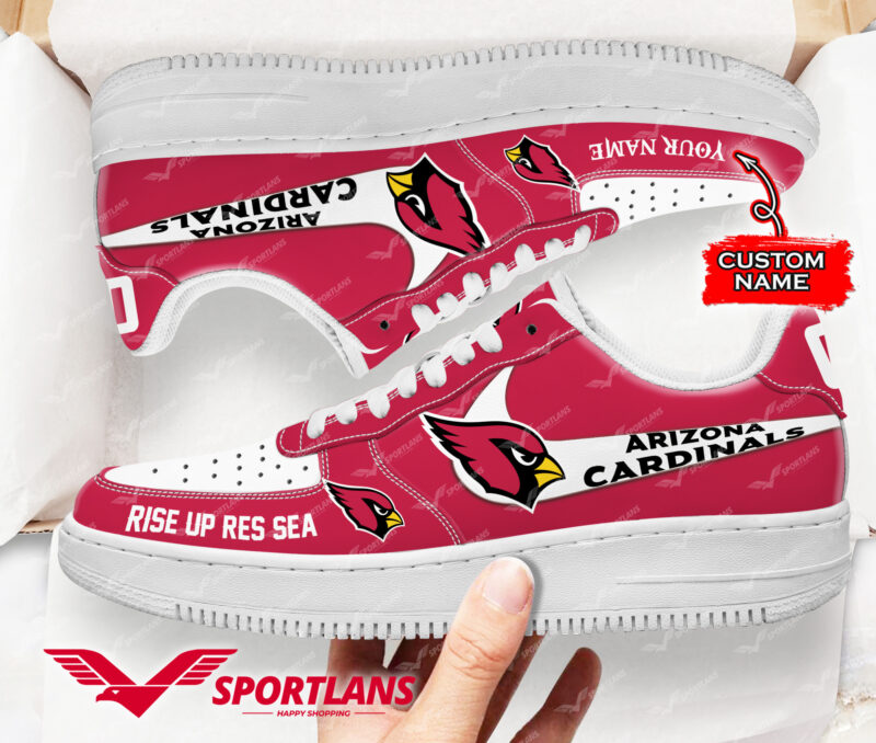 Arizona Cardinals NFL Personalized Air Force 1 Shoes TMPHAF112710001