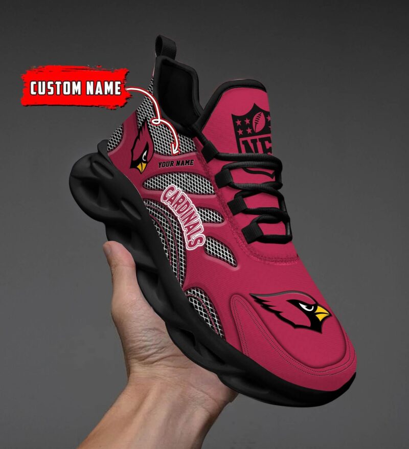 Arizona Cardinals NFL Personalized Max Soul Shoes
