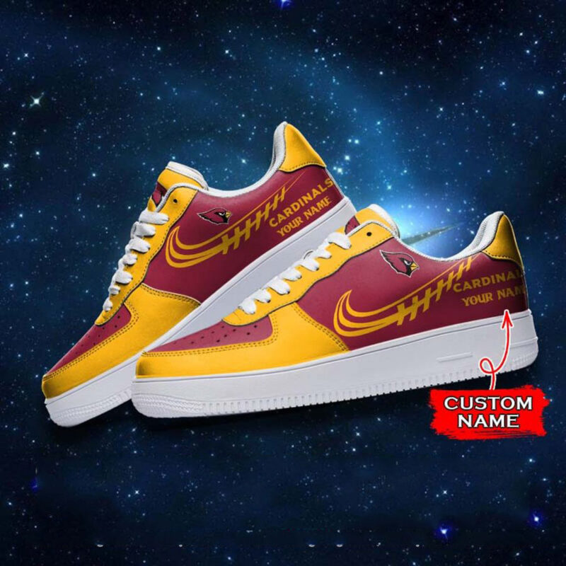 Arizona Cardinals NFL Personalized Nike Air Force Sneaker