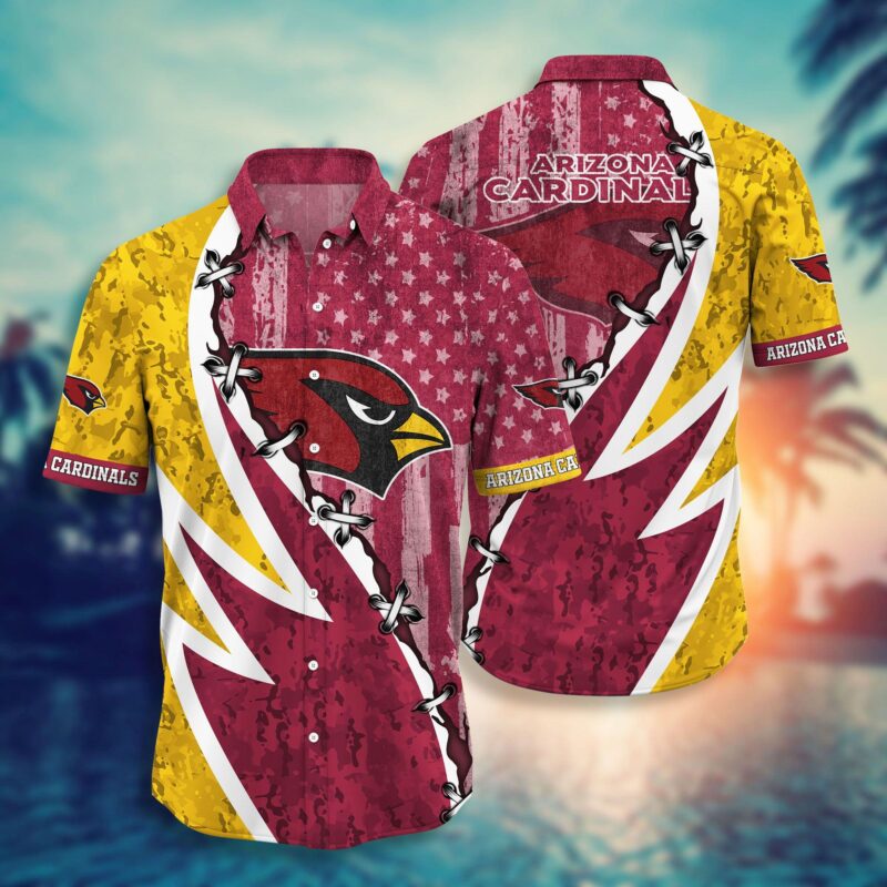Arizona Cardinals Patriotic Surge Hawaiian Shirt - TeeAloha