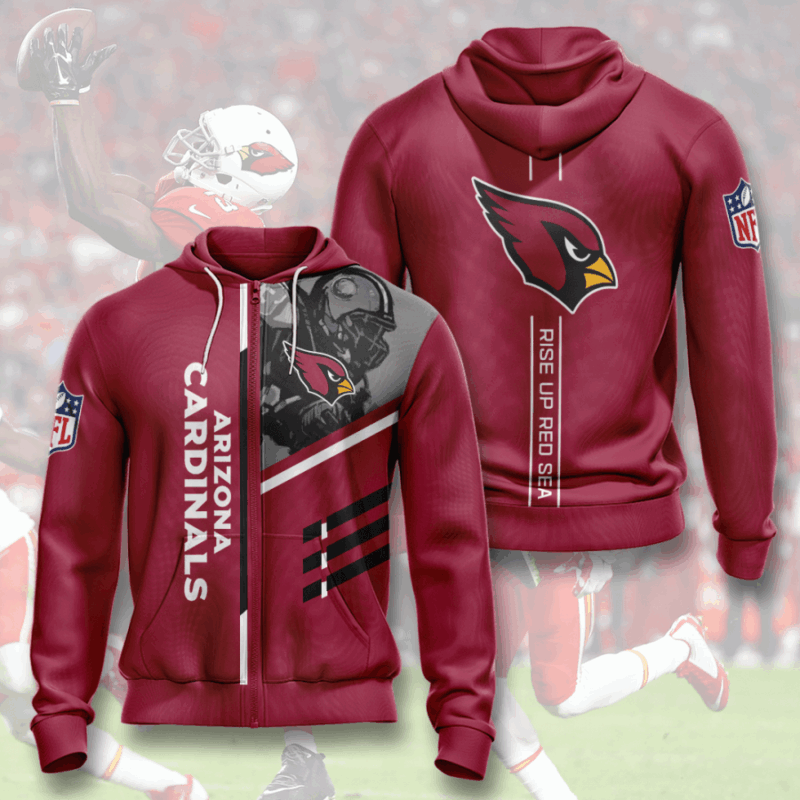Great Arizona Cardinals 3D Printed Hooded Pocket Pullover Hoodie For Sale