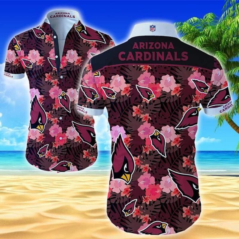 NFL Arizona Cardinals Hawaiian Shirt Tropical Nature Trending Gift For New Dad