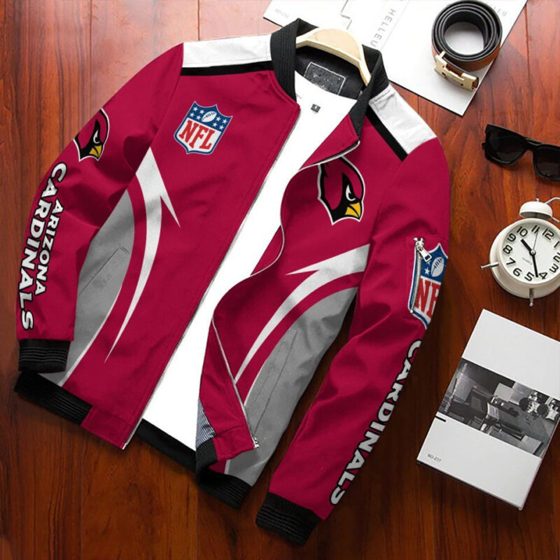 Sportswearmerch Arizona Cardinals NFL Bomber Jacket For Fans - Sportswearmerch