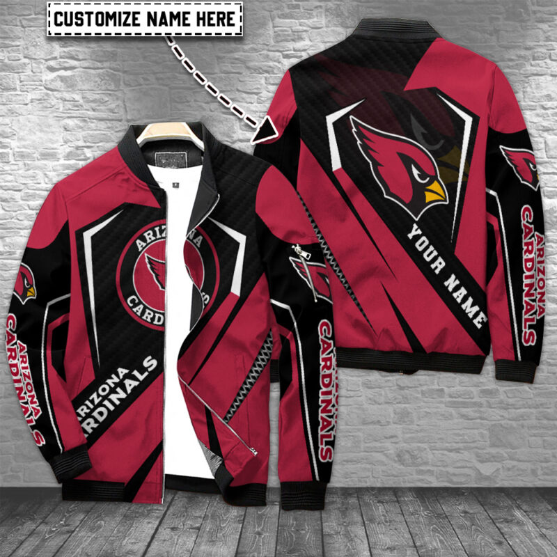 Sportswearmerch Arizona Cardinals NFL Personalized Bomber Jacket For Fans - Sportswearmerch