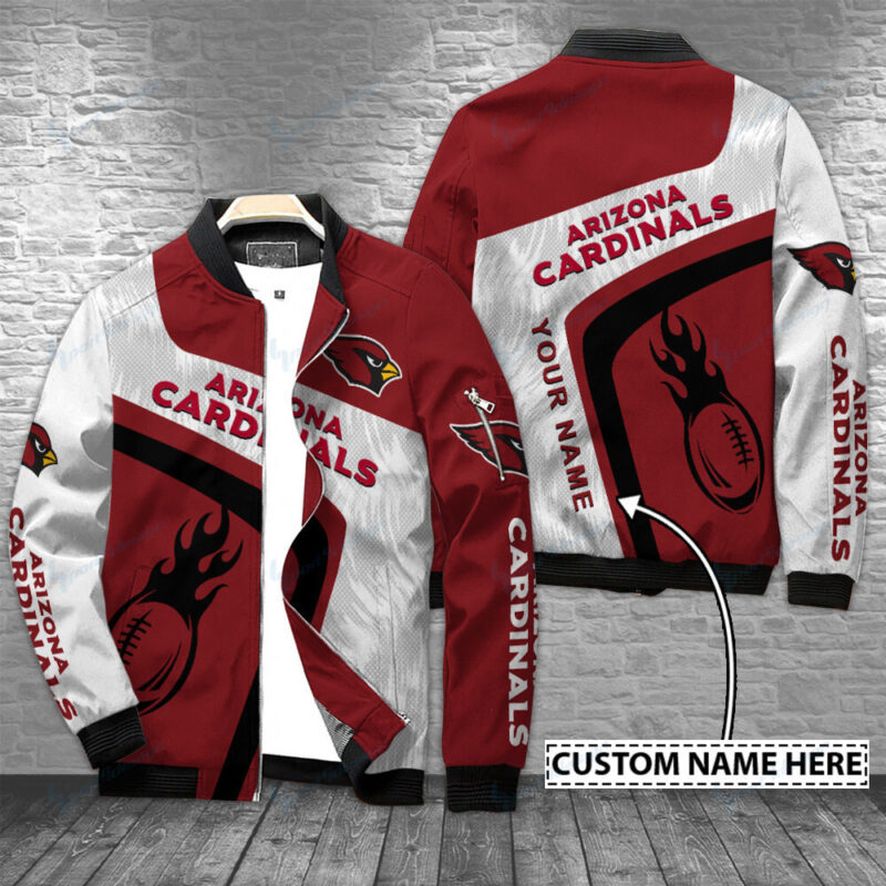 Sportswearmerch Arizona Cardinals NFL Personalized Bomber Jacket For Fans - Sportswearmerch