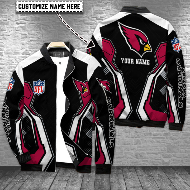 Sportswearmerch Arizona Cardinals NFL Personalized Bomber Jacket For Fans - Sportswearmerch