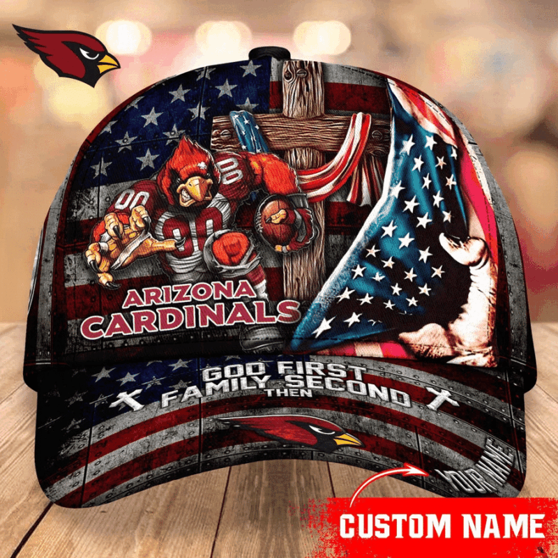 Sportswearmerch Arizona Cardinals NFL Personalized Classic Cap For Fans - Sportswearmerch