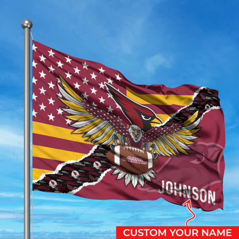 Sportswearmerch Arizona Cardinals NFL Personalized Flag - Sportswearmerch