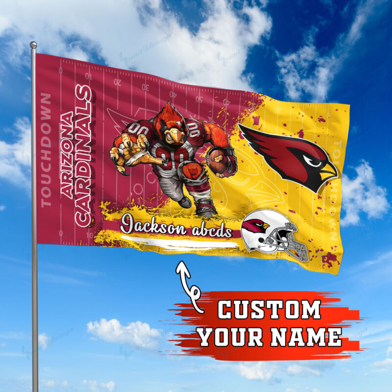 Sportswearmerch Arizona Cardinals NFL Personalized Flag - Sportswearmerch