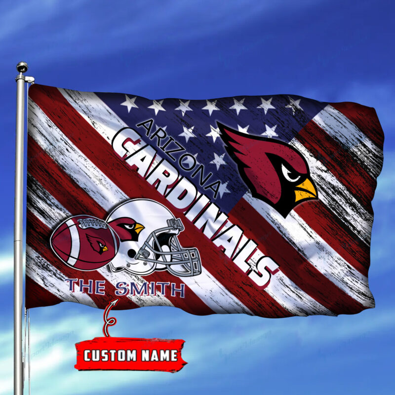Sportswearmerch Arizona Cardinals NFL Personalized Flag - Sportswearmerch