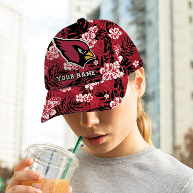 Sportswearmerch Arizona Cardinals NFL Personalized Flowers Classic Cap Gift For Fan - Sportswearmerch