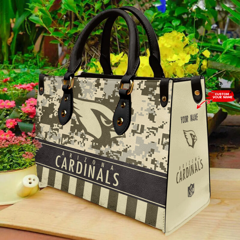 Sportswearmerch Arizona Cardinals NFL Personalized Leather Hand Bag - Sportswearmerch