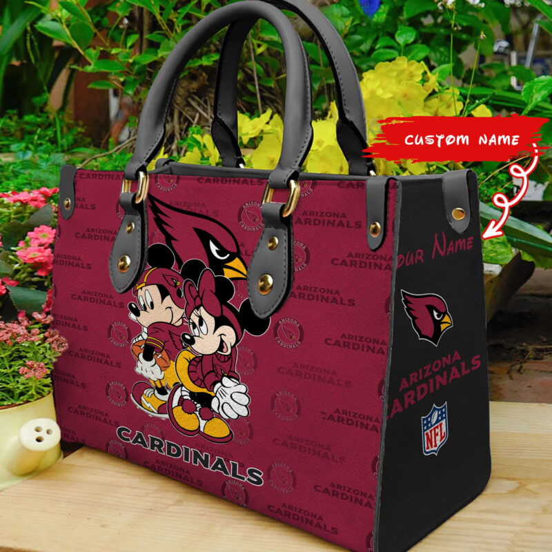 Sportswearmerch Arizona Cardinals NFL Personalized Leather Hand Bag - Sportswearmerch