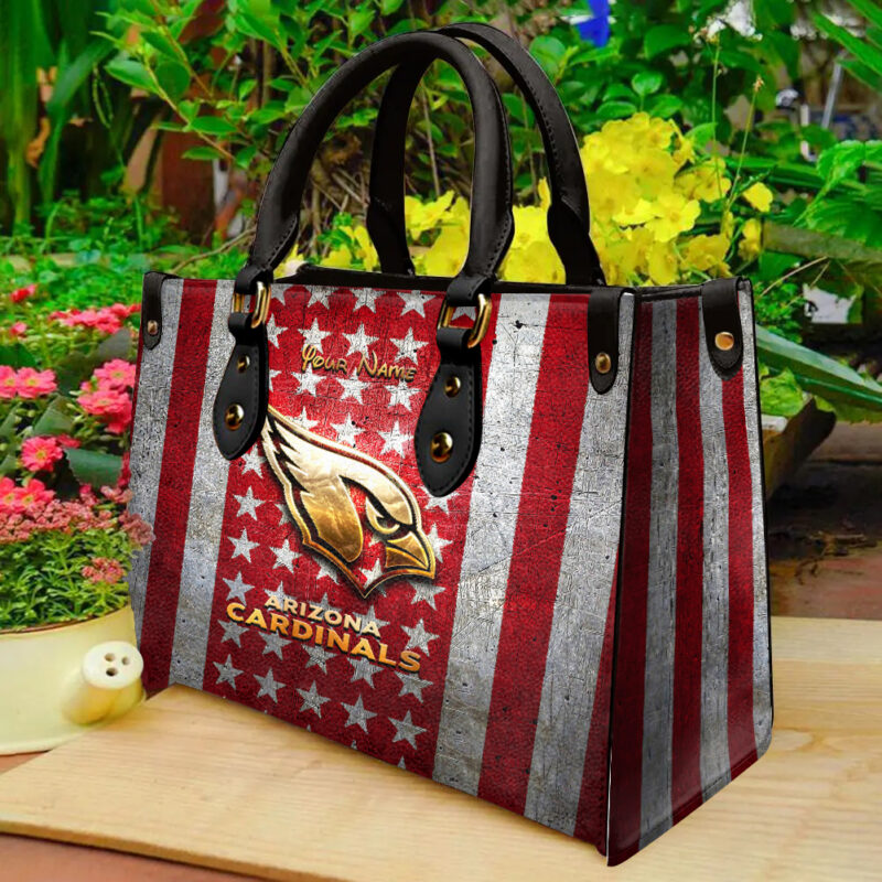 Sportswearmerch Arizona Cardinals NFL Personalized Leather Hand Bag - Sportswearmerch