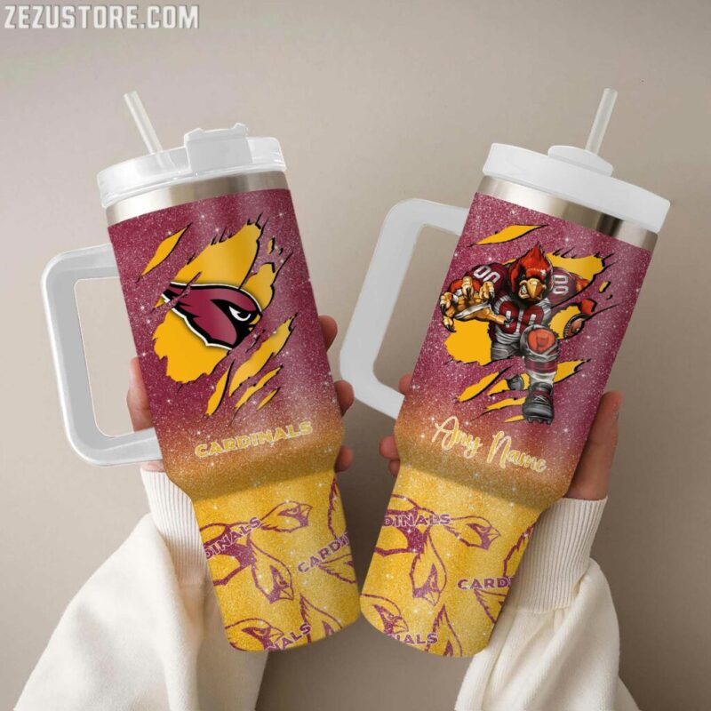 Sportswearmerch Arizona Cardinals NFL Personalized Sport Fan Gift 40oz Tumbler - Sportswearmerch