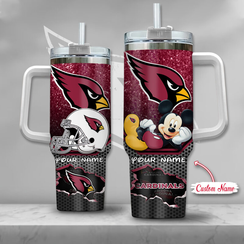 Sportswearmerch Arizona Cardinals NFL Personalized Sport Fan Gift 40oz Tumbler - Sportswearmerch