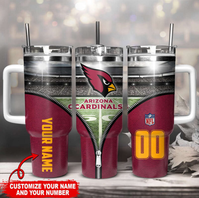 Sportswearmerch Arizona Cardinals NFL Personalized Sport Fan Gift 40oz Tumbler - Sportswearmerch