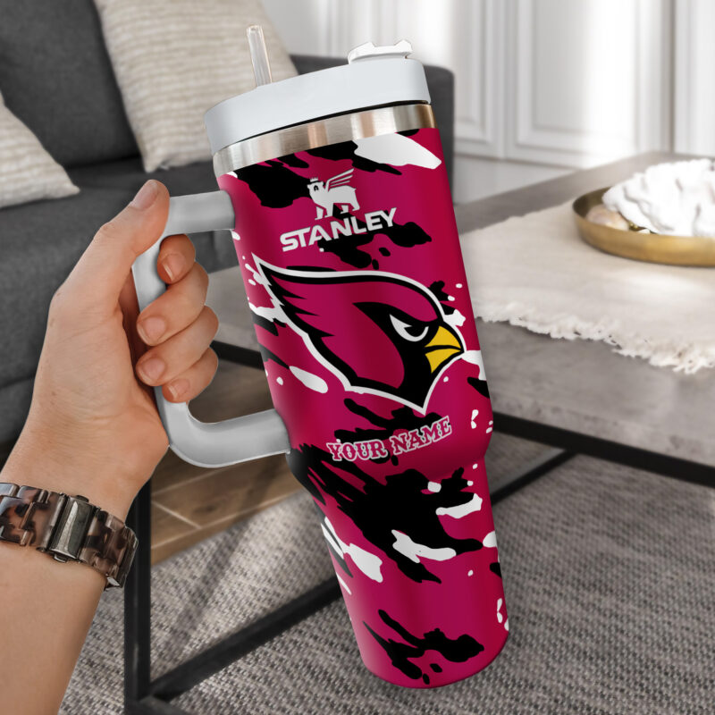 Sportswearmerch Arizona Cardinals NFL Personalized Stans Handled Tumbler 40Oz Gifts For Fans - Sportswearmerch