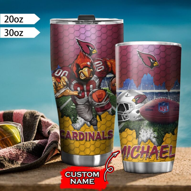 Sportswearmerch Arizona Cardinals NFL Personalized Tumbler - Sportswearmerch