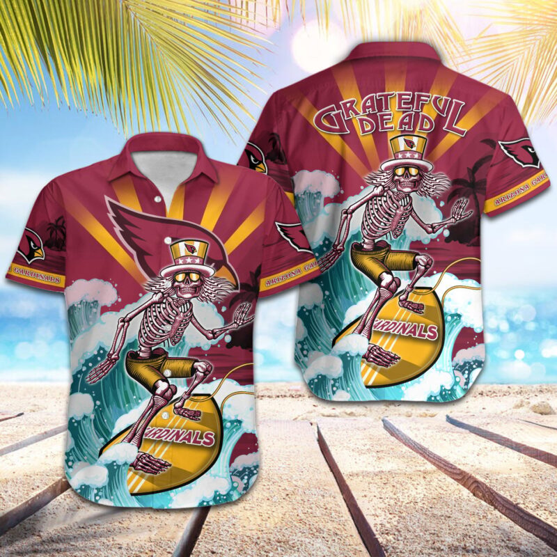 Sportswearmerch Arizona Cardinals NFL Team Hawaiian Shirt - Sportswearmerch