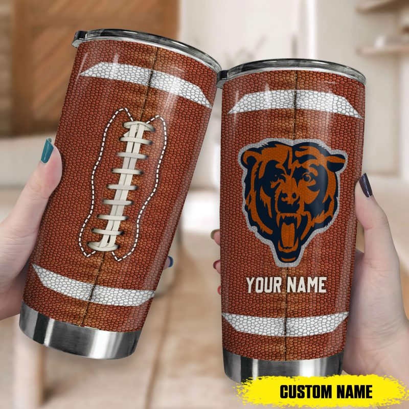 Sportswearmerch Chicago Bears NFL New Personalized Football Tumbler Gifts For Fans - Sportswearmerch