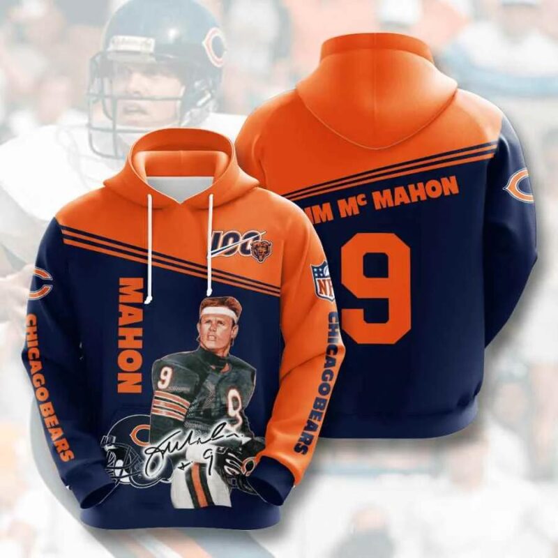 NFL Chicago Bears Jim Mcmahon Gift For Fans 3D Hoodie All Over Printed - T-shirts Low Price