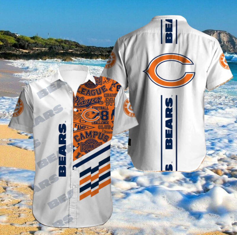 Chicago Bears Campus Spirit Hawaiian Shirt - TeeAloha
