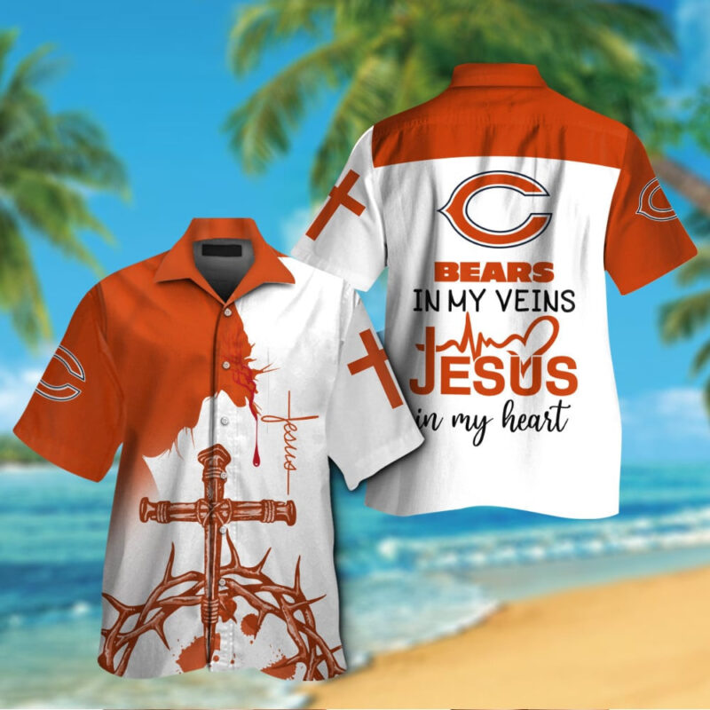 Chicago Bears Faith and Pride Hawaiian Shirt - TeeAloha