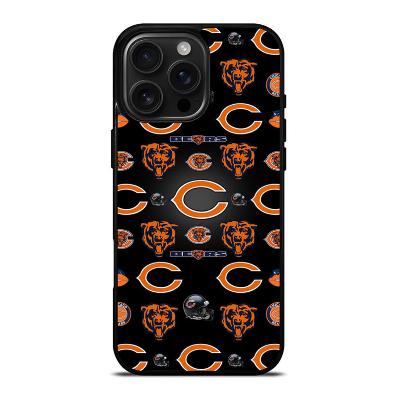 CHICAGO BEARS LOGO COLLAGE iPhone 16 Pro Max Case