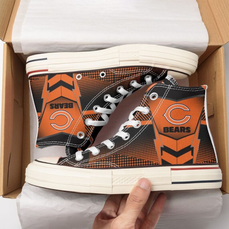 Chicago Bears New High Top Canvas Shoes 67