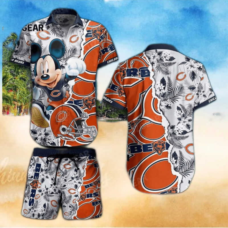 Chicago Bears NFL 3D Hawaiian Shirt And Shorts For Men And Women Gift Fans, hoodie, sweater, long sleeve and tank top