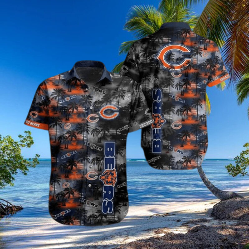 Chicago Bears NFL Hawaiian Shirt And Shirt Tropical Pattern Summer For Football NFL Fans, hoodie, sweater, long sleeve and tank top