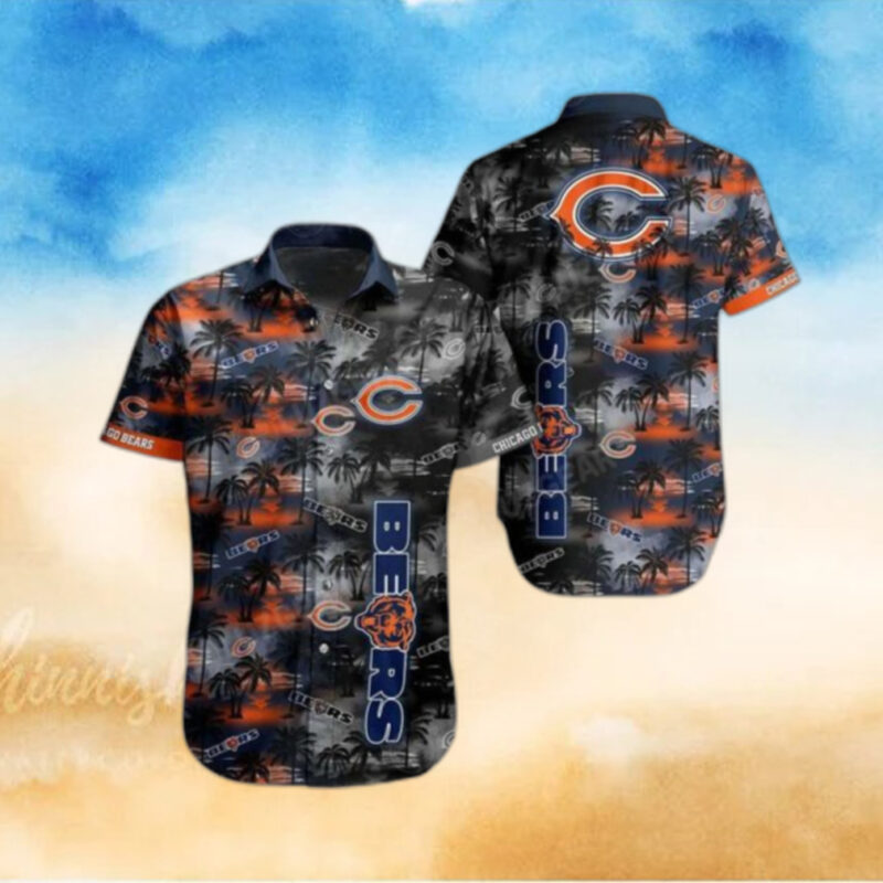 Chicago Bears NFL Hawaiian Shirt And Shirt Tropical Pattern Summer For Football NFL Fans, hoodie, sweater, long sleeve and tank top