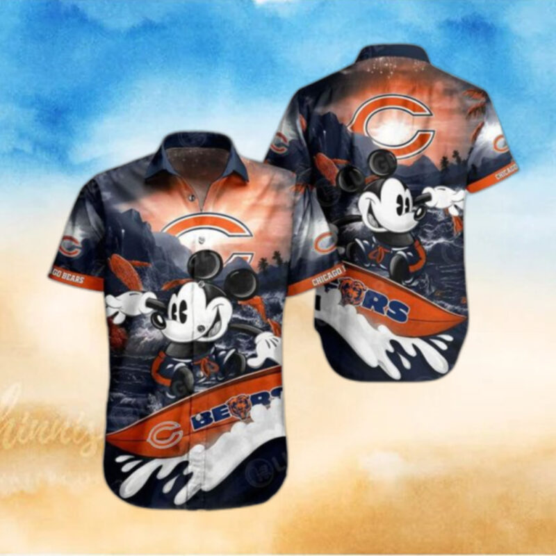 Chicago Bears NFL Hawaiian Shirt Mickey Graphic 3D Printed Gift For Fans, hoodie, sweater, long sleeve and tank top