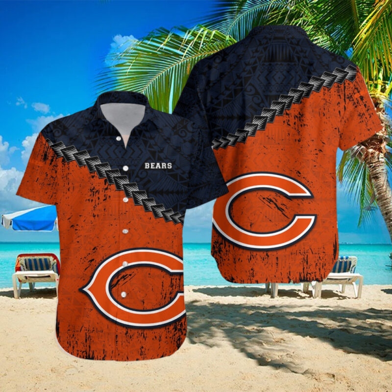 Chicago Bears NFL Polynesian Tattoo Hawaiian Shirt, hoodie, sweater, long sleeve and tank top