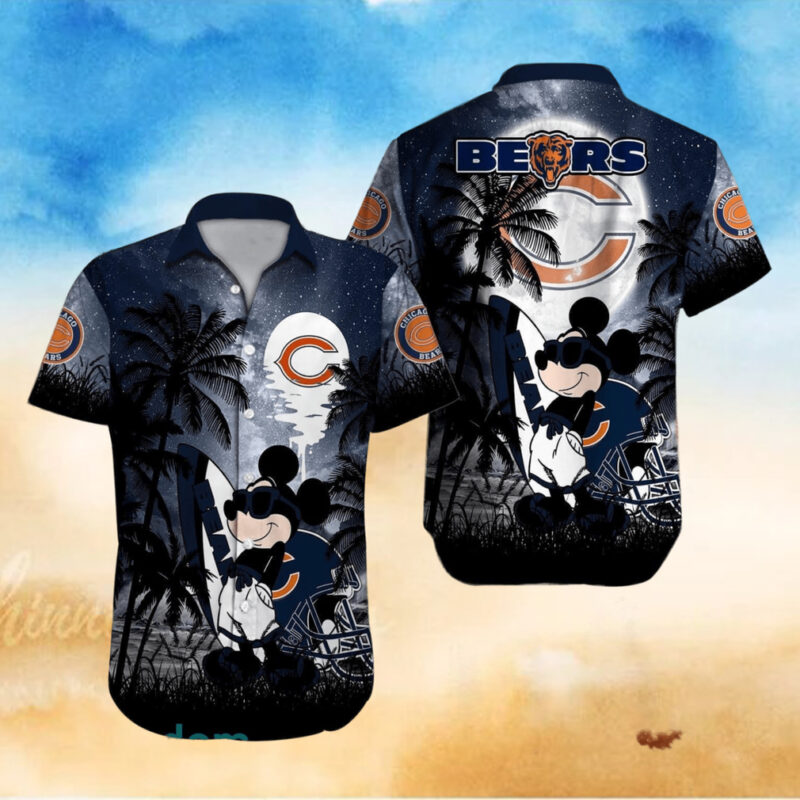 Chicago Bears NFL Team Logo Baby Yoda Hawaiian Shirt, hoodie, sweater, long sleeve and tank top